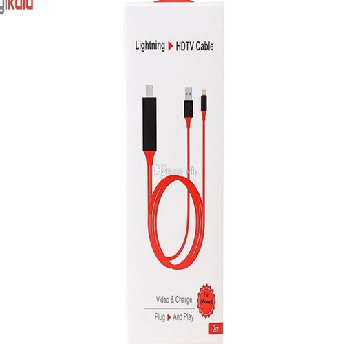 کابل تبدیل لایتنینگ به HDMI مدل HDTV به طول 2 متر