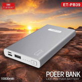پاوربانک ارلدام مدل ET-PB39 ظرفیت 10000 میلی آمپر ساعت