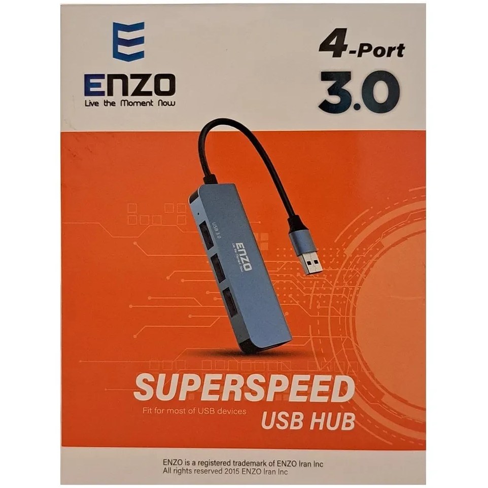 هاب 4 پورت USB 3.0 انزو مدل ENZO UH-44