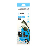 کابل تبدیل USB به microUSB کینگ استار مدل K80 A طول 1.2 متر