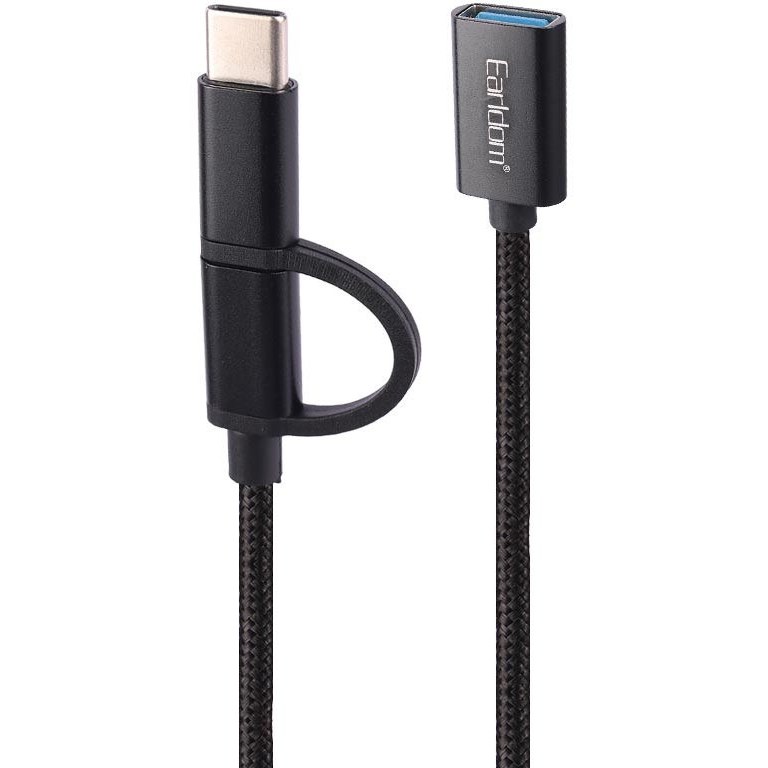 تبدیل USB OTG به MicroUSB / Type-C ارلدام ET-OT84