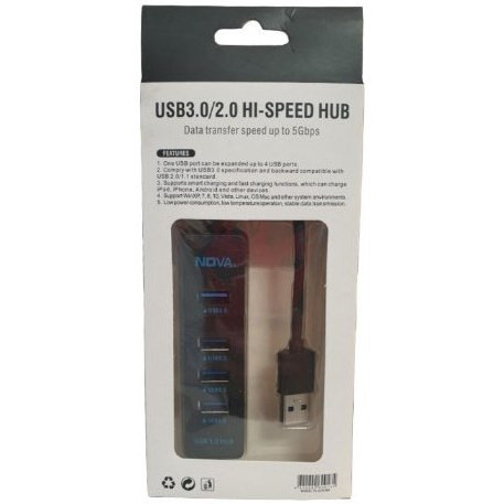 هاب 4 پورت USB3 نووا مدل x780