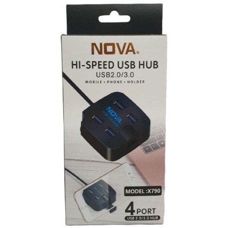 هاب 4 پورت USB3 نووا مدل x790