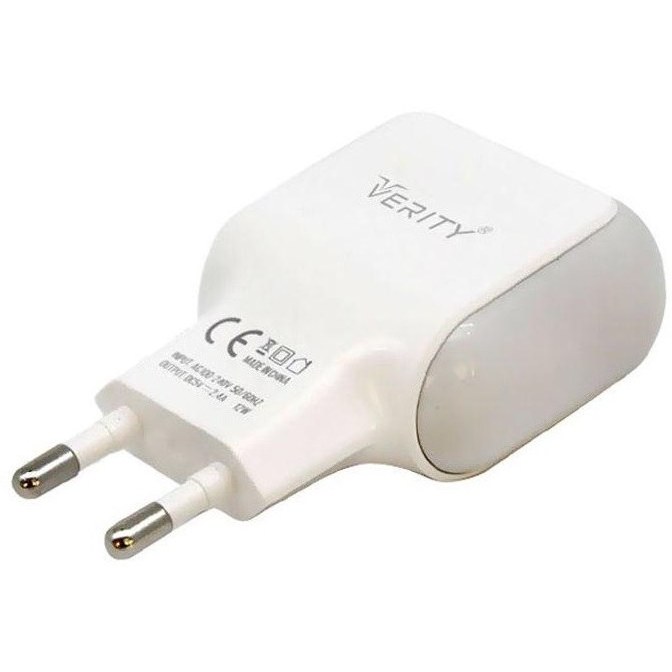 شارژر دیواری Verity AP 2111 + کابل میکرو یو اس بی