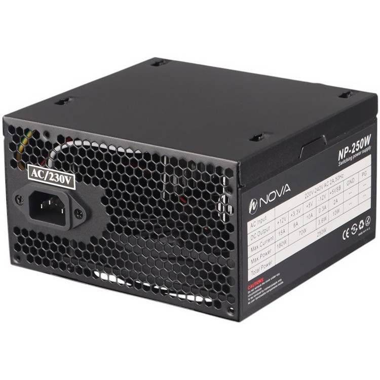 منبع تغذیه کامپیوتر نوا مدل NP-250 توان 250 وات