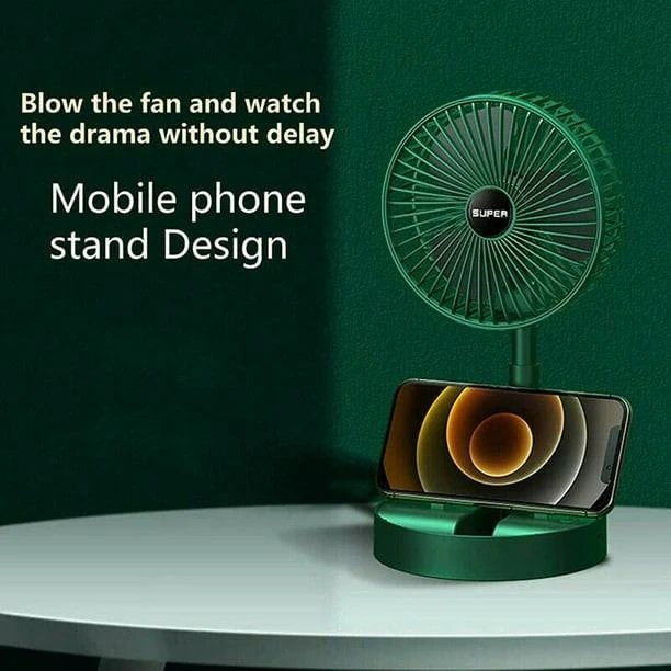 پنکه رومیزی شارژی TELESCOPIC FOLDING FAN