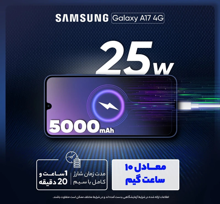 گوشی سامسونگ A17 4G | حافظه 128 رم 6 گیگابایت (ویتنام)