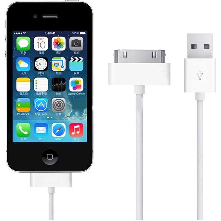 کابل شارژ اپل مدل iPhone 4S طول ۱ متر