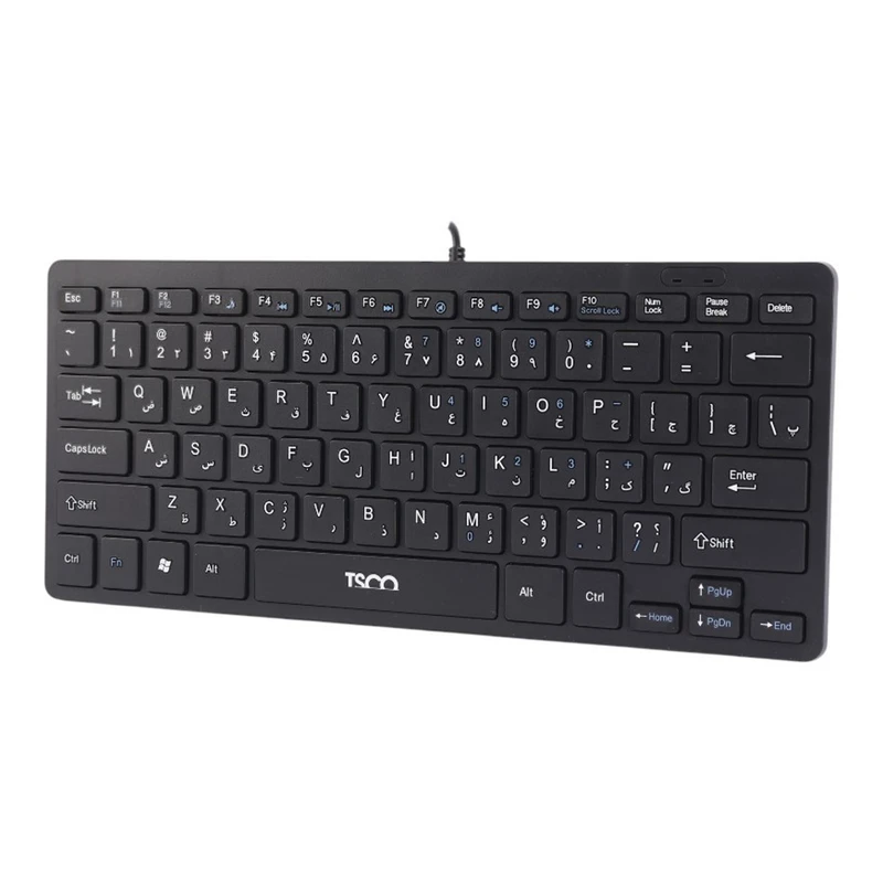 کیبورد با سیم تسکو مدل TK8044 سوییچ ممبران